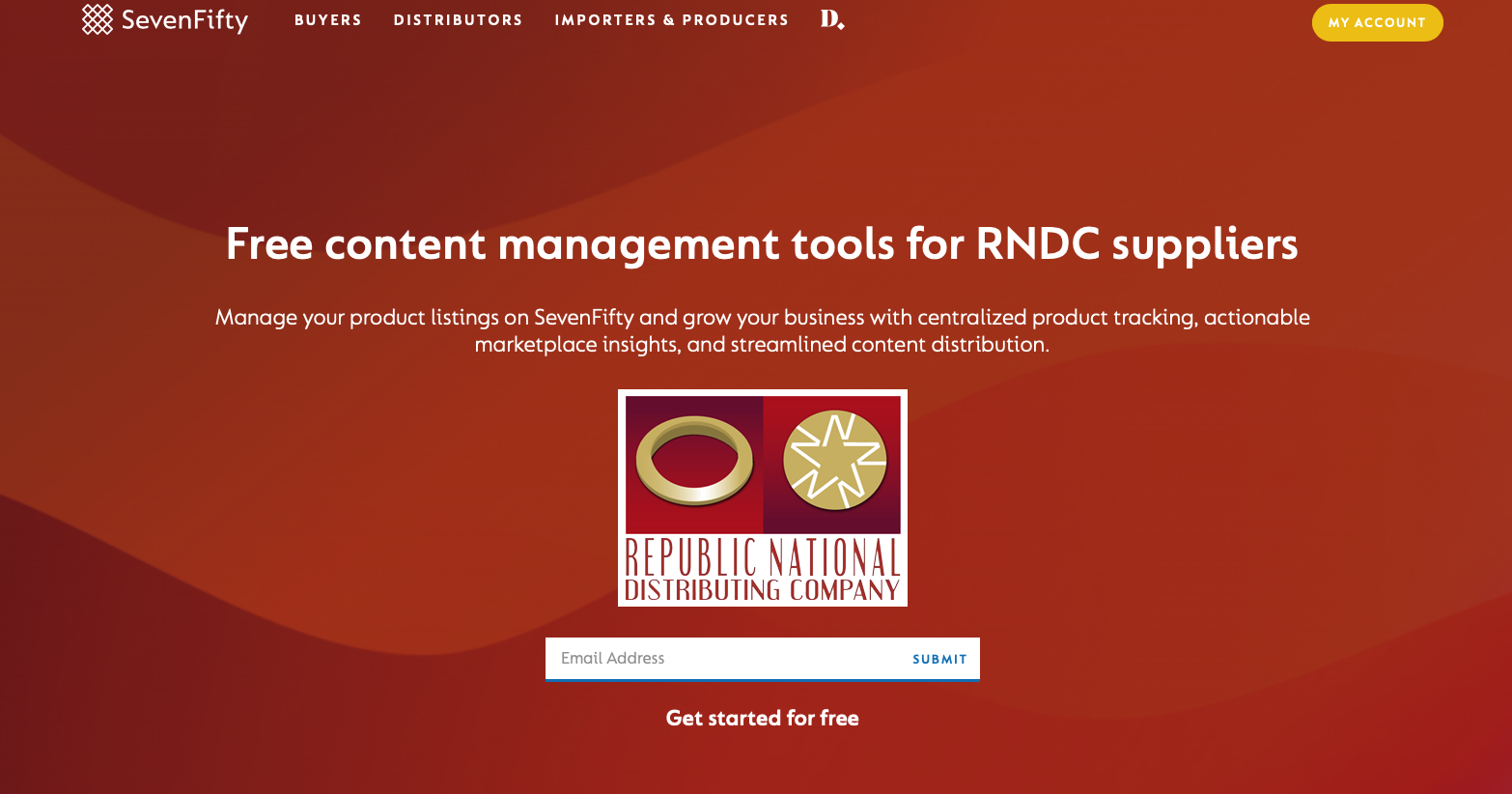 SevenFifty for RNDC Importers & Producers